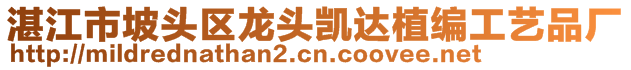 湛江市坡頭區(qū)龍頭凱達(dá)植編工藝品廠