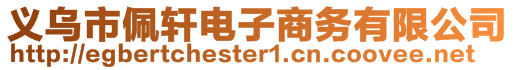 義烏市佩軒電子商務(wù)有限公司