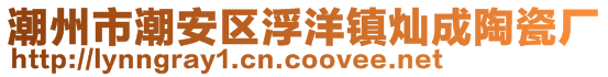 潮州市潮安区浮洋镇灿成陶瓷厂