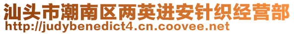 汕頭市潮南區(qū)兩英進(jìn)安針織經(jīng)營(yíng)部