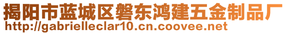 揭陽市藍(lán)城區(qū)磐東鴻建五金制品廠