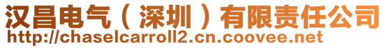 漢昌電氣(深圳)有限責任公司