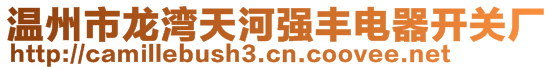 溫州市龍灣天河強(qiáng)豐電器開關(guān)廠