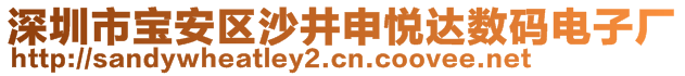 深圳市寶安區(qū)沙井申悅達(dá)數(shù)碼電子廠