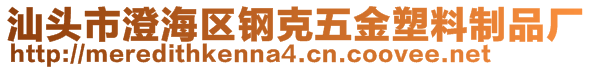 汕頭市澄海區(qū)鋼克五金塑料制品廠