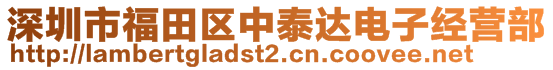 深圳市福田區(qū)中泰達(dá)電子經(jīng)營部