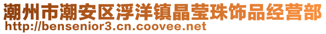 潮州市潮安區(qū)浮洋鎮(zhèn)晶瑩珠飾品經(jīng)營(yíng)部