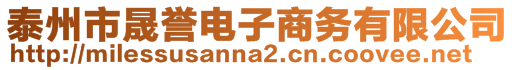 泰州市晟譽(yù)電子商務(wù)有限公司