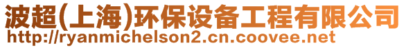 波超（上海）環(huán)保設(shè)備工程有限公司