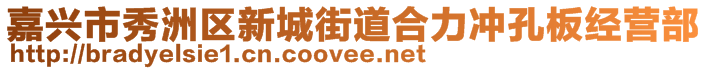 嘉興市秀洲區(qū)新城街道合力沖孔板經(jīng)營(yíng)部