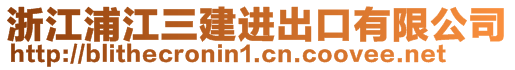 浙江浦江三建进出口有限公司