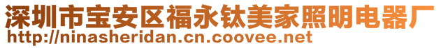 深圳市宝安区福永钛美家照明电器厂