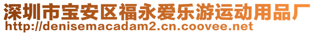 深圳市宝安区福永爱乐游运动用品厂