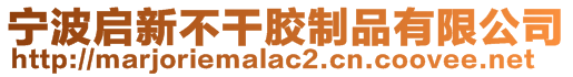 寧波啟新不干膠制品有限公司