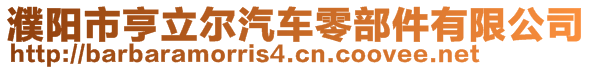 濮陽(yáng)市亨立爾汽車零部件有限公司