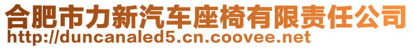 合肥市力新汽车座椅有限责任公司