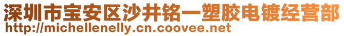 深圳市宝安区沙井铭一塑胶电镀经营部