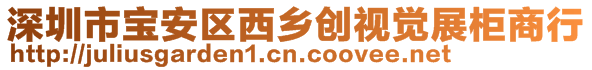 深圳市宝安区西乡创视觉展柜商行