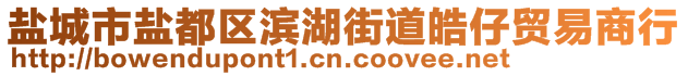 盐城市盐都区滨湖街道皓仔贸易商行