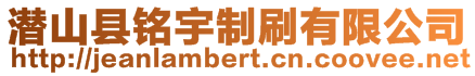 潛山縣銘宇制刷有限公司