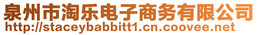 泉州市淘樂電子商務(wù)有限公司