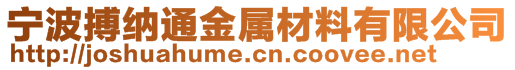 寧波搏納通金屬材料有限公司