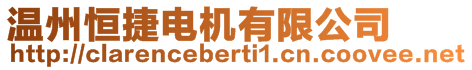 溫州恒捷電機有限公司