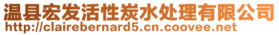 溫縣宏發活性炭水處理有限公司