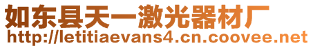 如東縣天一激光器材廠