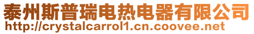 泰州斯普瑞電熱電器有限公司