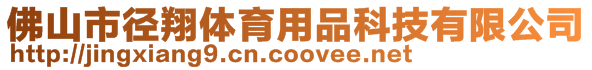 佛山市徑翔體育用品科技有限公司