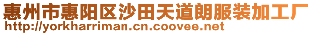 惠州市惠陽區(qū)沙田天道朗服裝加工廠