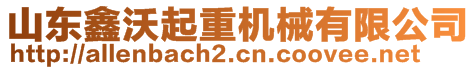 山東鑫沃起重機械有限公司