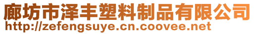 廊坊市澤豐塑料制品有限公司