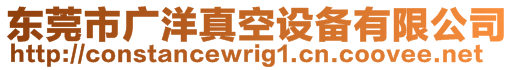 東莞市廣洋真空設(shè)備有限公司