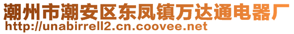 潮州市潮安区东凤镇万达通电器厂