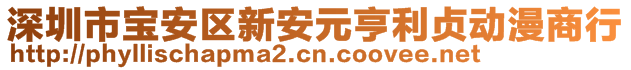 深圳市寶安區(qū)新安元亨利貞動漫商行