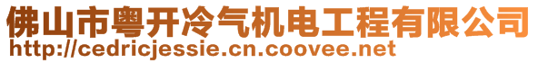 佛山市粵開冷氣機(jī)電工程有限公司