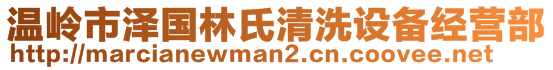 溫嶺市澤國(guó)林氏清洗設(shè)備經(jīng)營(yíng)部