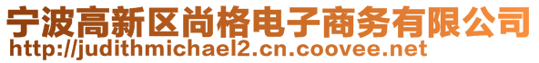 寧波高新區(qū)尚格電子商務(wù)有限公司