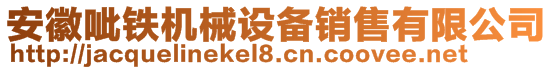 安徽呲鐵機械設備銷售有限公司