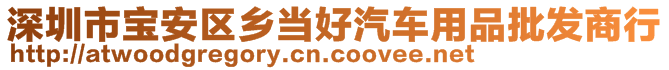 深圳市寶安區(qū)鄉(xiāng)當(dāng)好汽車用品批發(fā)商行