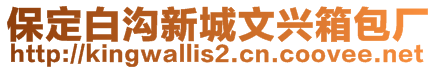 保定白溝新城文興箱包廠