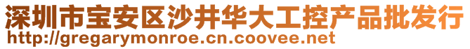 深圳市寶安區(qū)沙井華大工控產(chǎn)品批發(fā)行