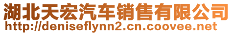 湖北天宏汽車銷售有限公司