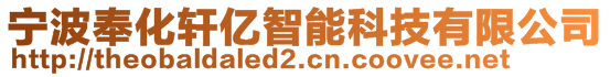 寧波奉化軒億智能科技有限公司