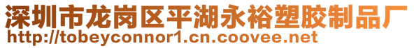 深圳市龍崗區平湖永裕塑膠制品廠