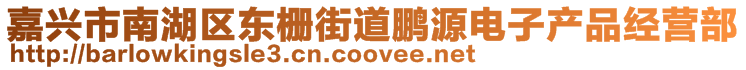 嘉興市南湖區東柵街道鵬源電子產品經營部