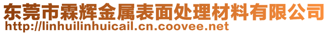 东莞市霖辉金属表面处理材料有限公司