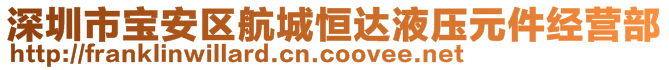 深圳市宝安区航城恒达液压元件经营部